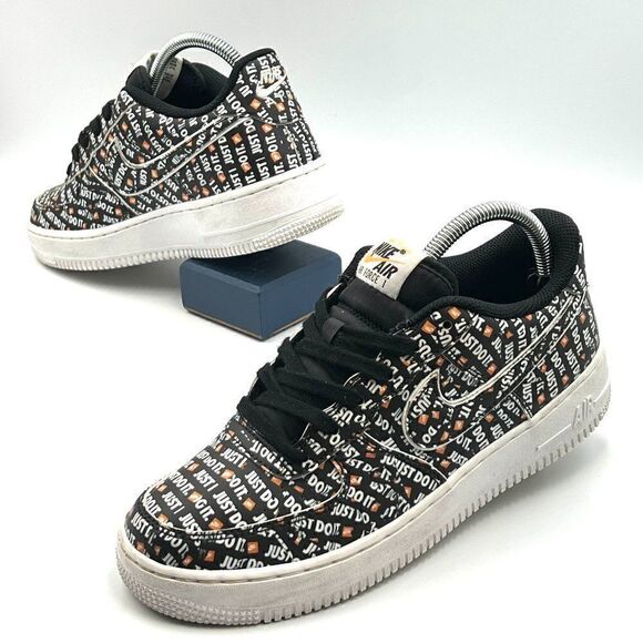 Nike Air Force 1 Low Just Do It Pack Black (GS) - Picture 3 of 13